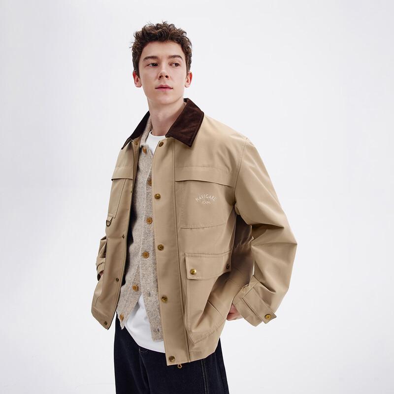 NVG.YOUNG Men's Casual Windproof Barn Jacket