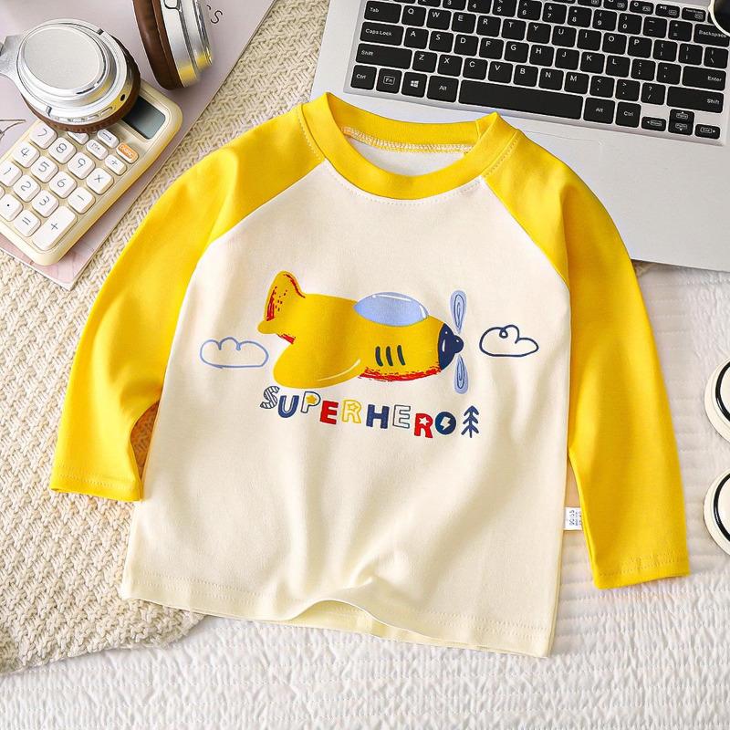 Vêtements pour enfants Garçons Filles T-shirt Vêtements pour enfants Dessus de dessin animé Manches longues Vêtements pour bébé Automne Hiver Coton Imprimé Sweat-shirt