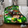 1pc Ben10 Blanket, Gift, for Men and Women, Soft Blanket, Good for Sofa Bed Couch Travel, Lightweight Flannel Blanket