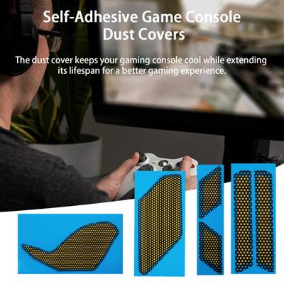 6Pcs Game Console Dustproof Mesh Covers Self-Adhesive Strong Stickiness Easy To Install Dust Proof Filter Covers for ROG Ally