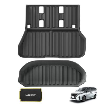 LUCKEASY Equipaje para Nissan New Serena C28 Vehículos de Gasolina Diciembre 2022 Juego Protector Fácil de TPE 3D Alfombrilla Inferior (Modelos C28, NC28, FC28, FNC28, -