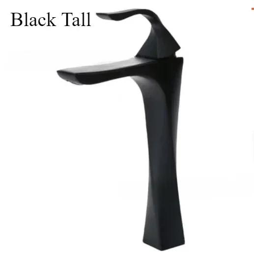 Hot and Cold Water Tap Single Handle Bathroom Faucet Nordic Basin Faucet Golden Chrome Single Hole Water Mixing Tap Deck Mounted