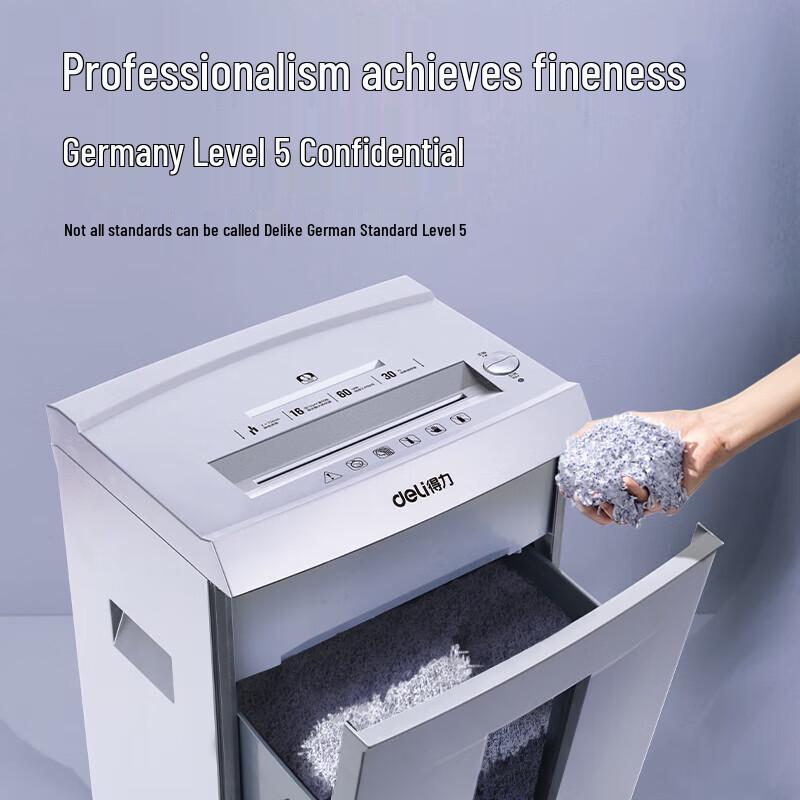 Deli 9906 Commercial P-4 Cross-Cut Paper Shredder