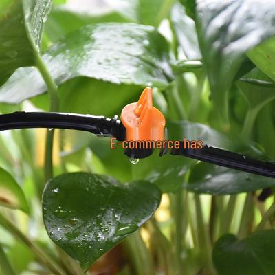 Mini Valvola a Doppia Barbia 4/7mm per Irrigazione a Goccia Micro-Spray per Balcone Cortile