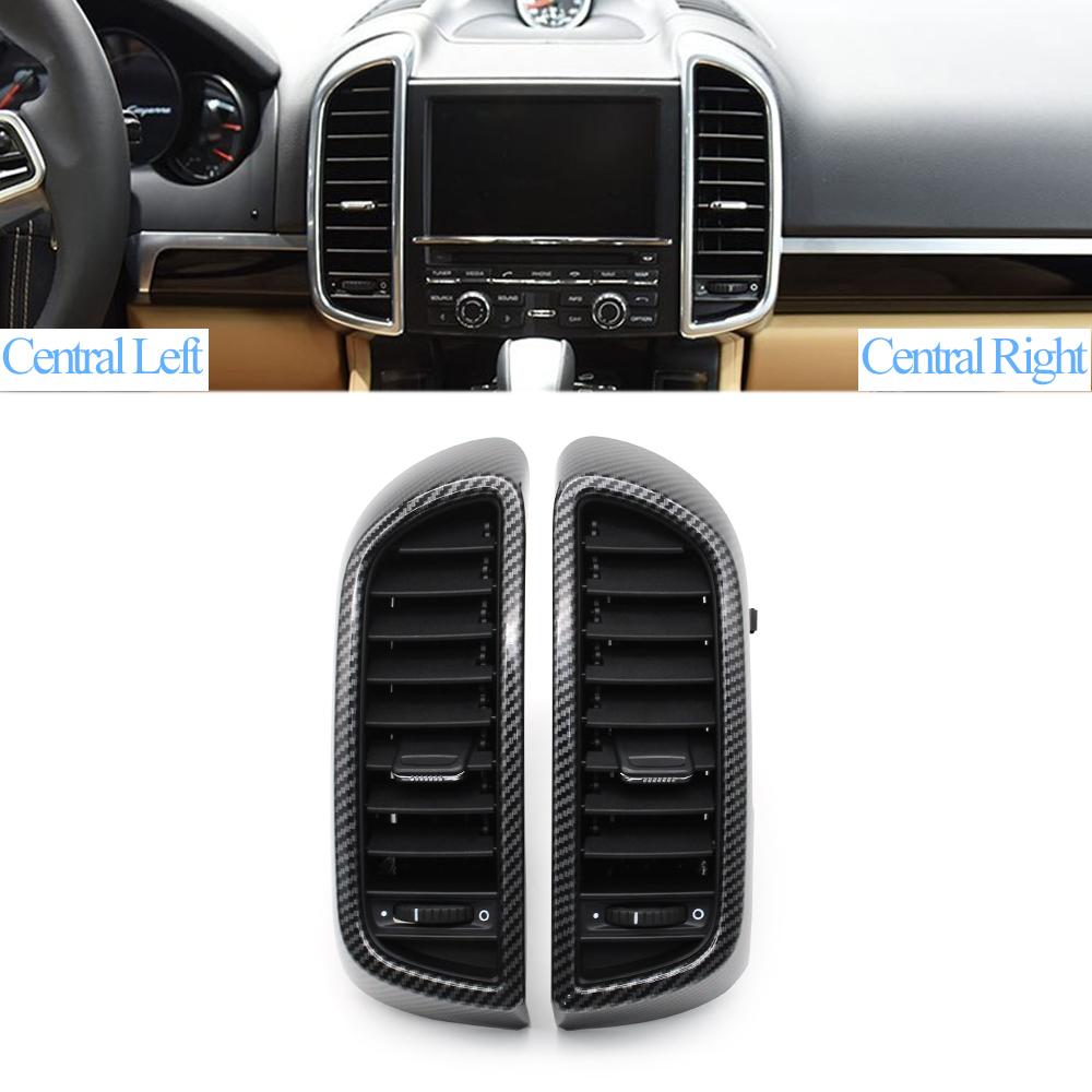 Carbon Vorne Links Rechts Zentrale Hinten Klimaanlage AC Vent Grille Outlet Komplette Baugruppe Für Porsche Cayenne 7P5