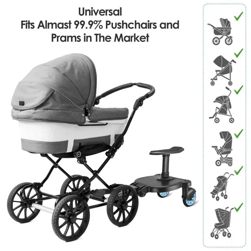 2 in 1 Sit and Stand Stroller Pedal Adapter Creative Strollers Step Board Adapter  Outdoor