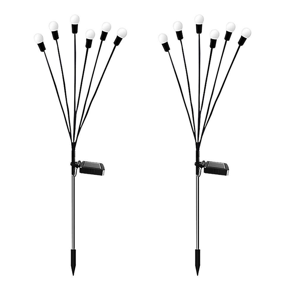 Wind-Powered LED Firefly Solar Garden Stake Light - Waterproof Outdoor Lawn & Camping Light