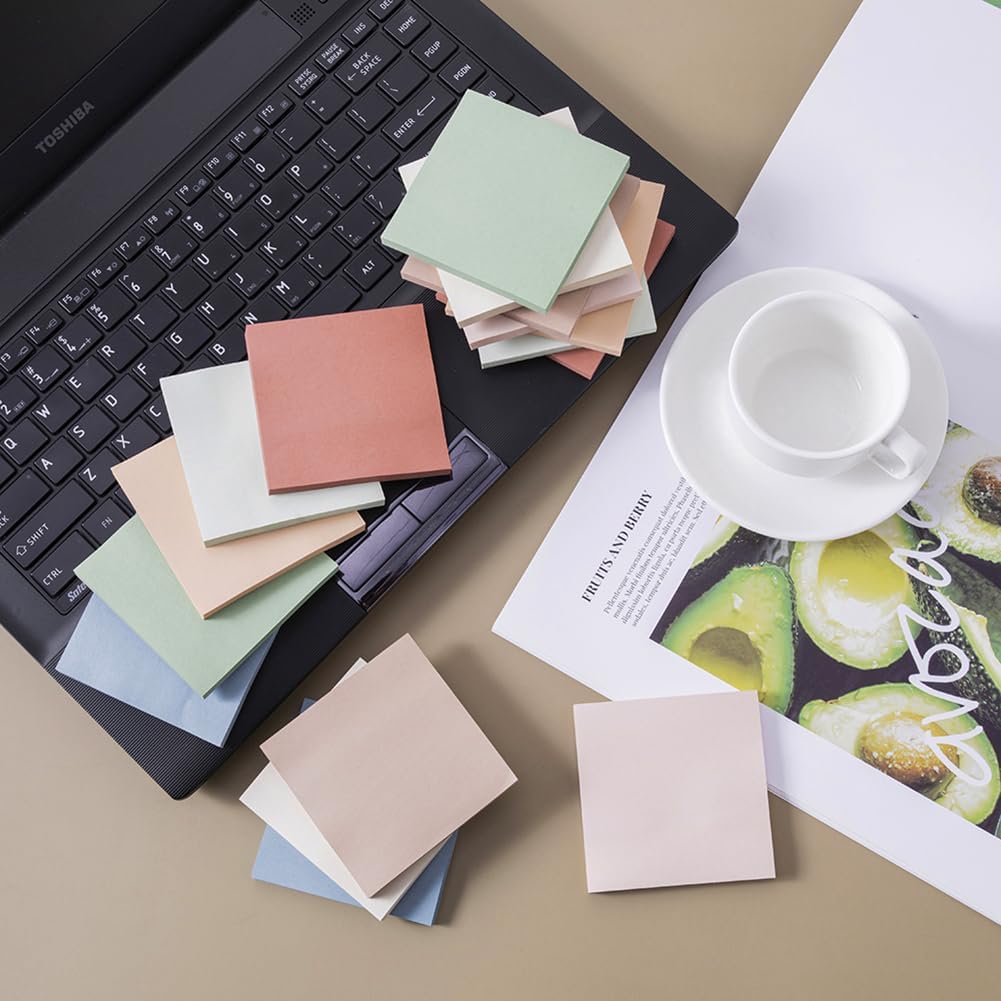 (16 Pack) Pop Up Sticky Notes 3x3 in Accordion Stickies Super Sticking Power Memo Pads Vintage Colors