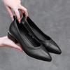 GKTINOO Genuine Leather Pumps Comfort Office Lady Shoes Female 2025 Spring Autumn Pointed Toe Low Heel Soft Women's Work Shoes