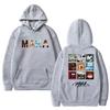 Hot Rapper Maka Music Album Tour 2025 Double Sided Cover Print Hoodie Unisex Hip Hop Punk Streetwear Men Women Fleece Sweatshirt