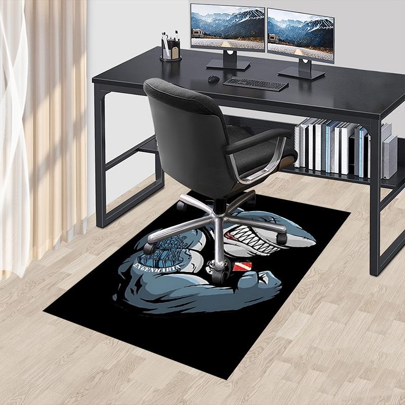 1pc SHARK DIVER Carpet, Office Rug Outdoor Mat Home Decor Area Carpet Festival