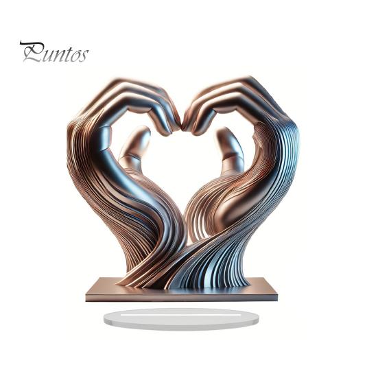 

Скульптура «Сердце и руки» Деревянные скульптуры «Сердце и руки» Жест любви Статуэтка из смолы Декоративное украшение на день Святого Валентина A