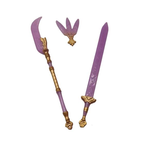 Spielhaus Spielzeug Puppen Schwerter Anime Cosplay Zubehör Dramatische Rollenspiel Requisiten Kreatives Geschenk für Puppenliebhaber