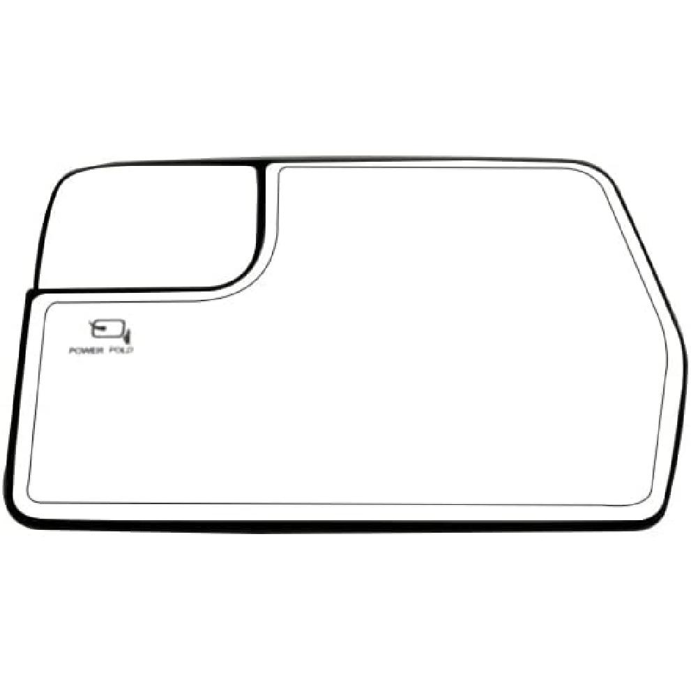 SCITOO Driver Side Mirror Glass For 2003-2007 For Cadillac Escalade, For Chevy Avalanche, Silverado Suburban Tahoe, For GMC Sierra Yukon Left Heat