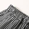 Pantaloncini Casual da Uomo a Quadri, Vita Elastica con Coulisse, Leggeri da Spiaggia Estivi (M-5XL)