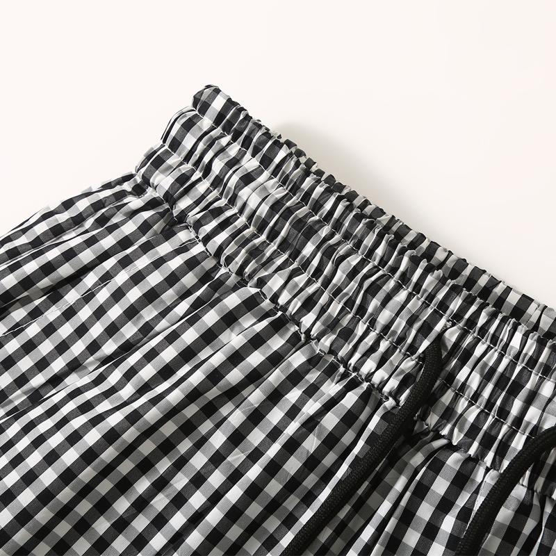 Pantaloncini Casual da Uomo a Quadri, Vita Elastica con Coulisse, Leggeri da Spiaggia Estivi (M-5XL)