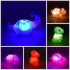 Glowing Dinosaur Bath Toy Cartoon Dog Farm Animal Baby Vinyl Toy Floating Light Bathroom Bath Fun Sensory Gift To X2K9