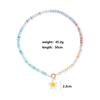 Cute Colorful Beaded Daisy Pendant Necklace for Women Trendy Handmade Beaded Plant Floral Necklace Charms Waterproof Jewelry