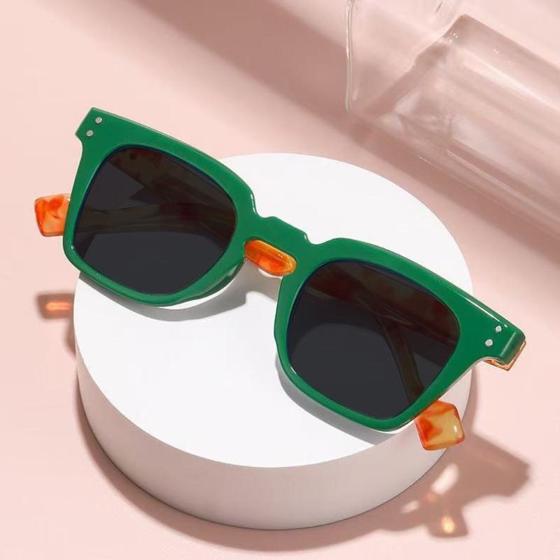 New Men's and Women's Square-Frame Myopia Sunglasses Stylish UV-Protective Sunglasses and Fashionable Prescription Glasses -4.0