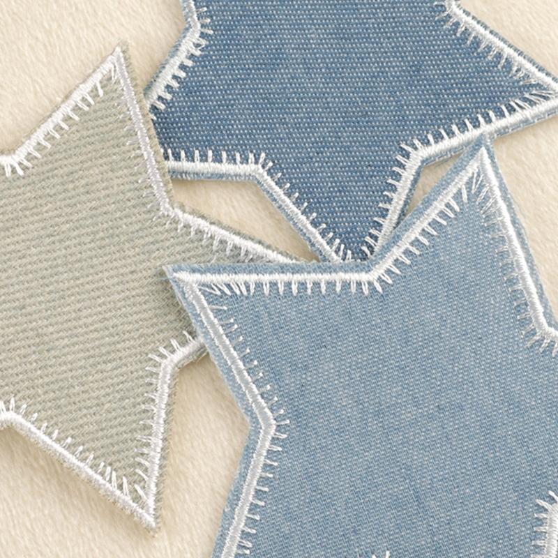 Auffällige gestickte Stern-Applikation für Kleidung Hut Nähflicken DIY Schal Hochzeitskleid Dekorationen Zubehör