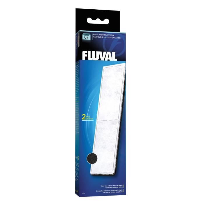 FLUVAL 2 filtres polycarbone A480 - Pour aquarium