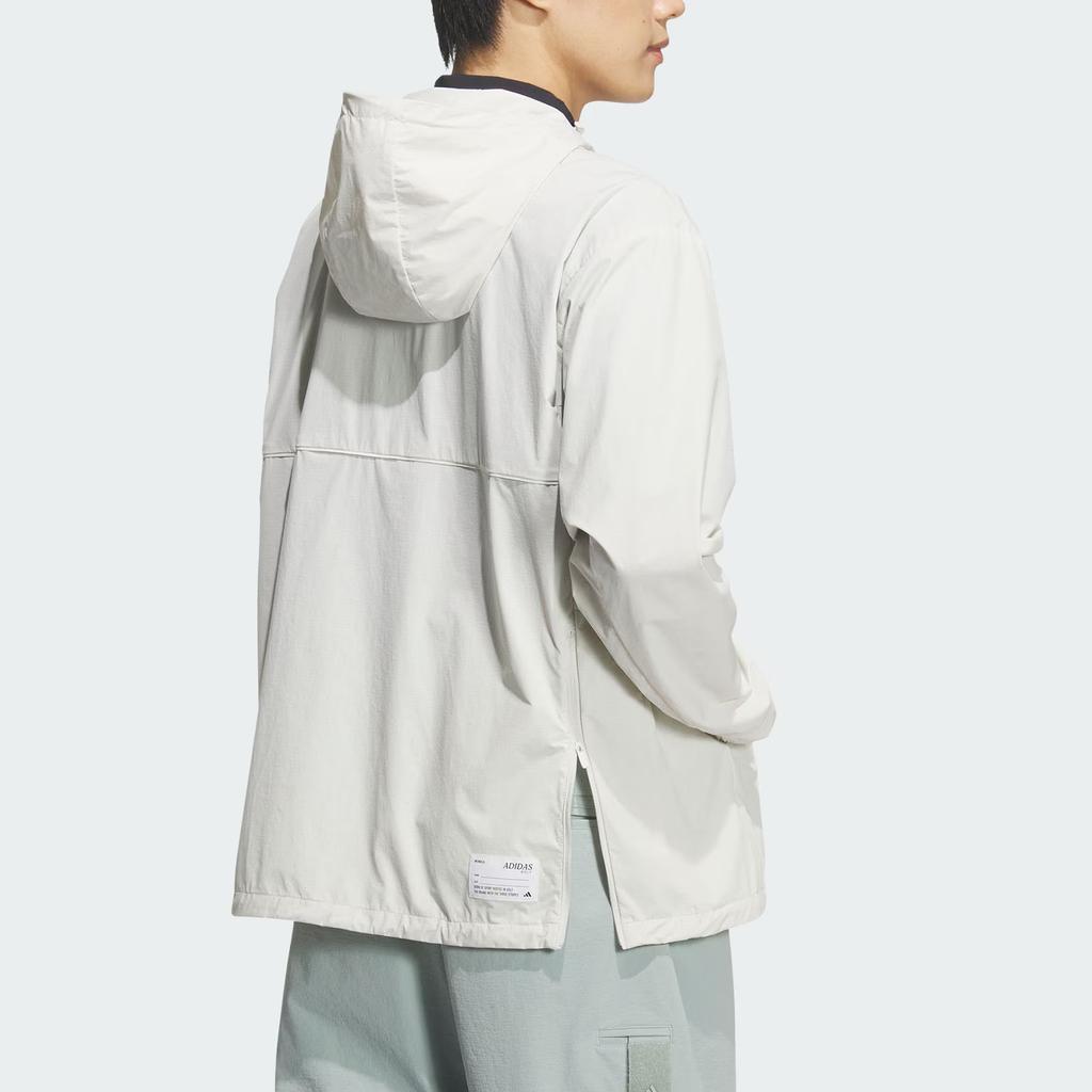 Adidas Club Consumer Anorak Solid Color Hooded Long Sleeve Golf Shirt Men Tops KD0915