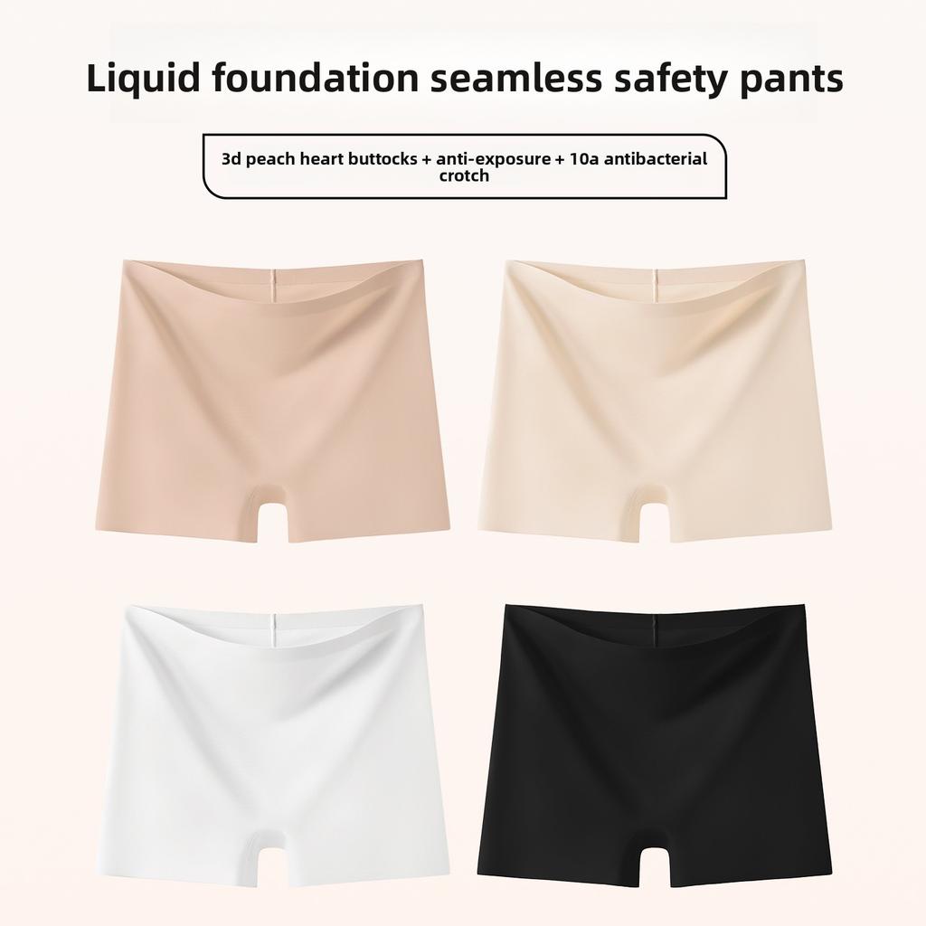 Women's Summer Cotton Bottom Anti Tarnished Flat Angle Safety Briefs