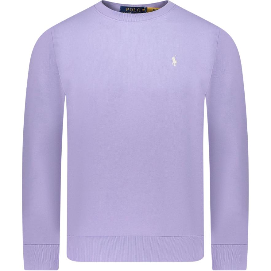 Polo Ralph Lauren Logo Embroidered Crew Neck Long Sleeve Sweatshirt Men sweatshirt Lavender 710916689-028