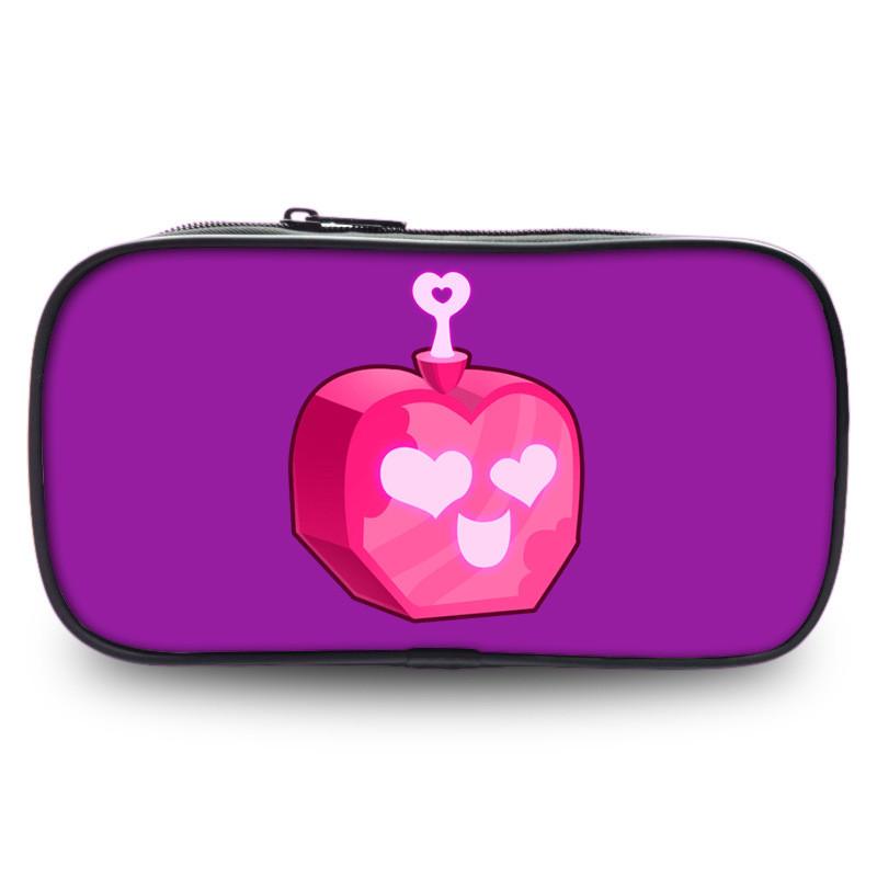 Durable Polyester Blox Fruits Roblox Pencil Case For Students With Large Capacity