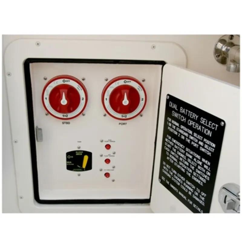 4 Position Isolator Disconnect Rotary Switch Luminous 32V 350A 2 Battery Disconnect Switches AFD for Marine Boat Truck RV
