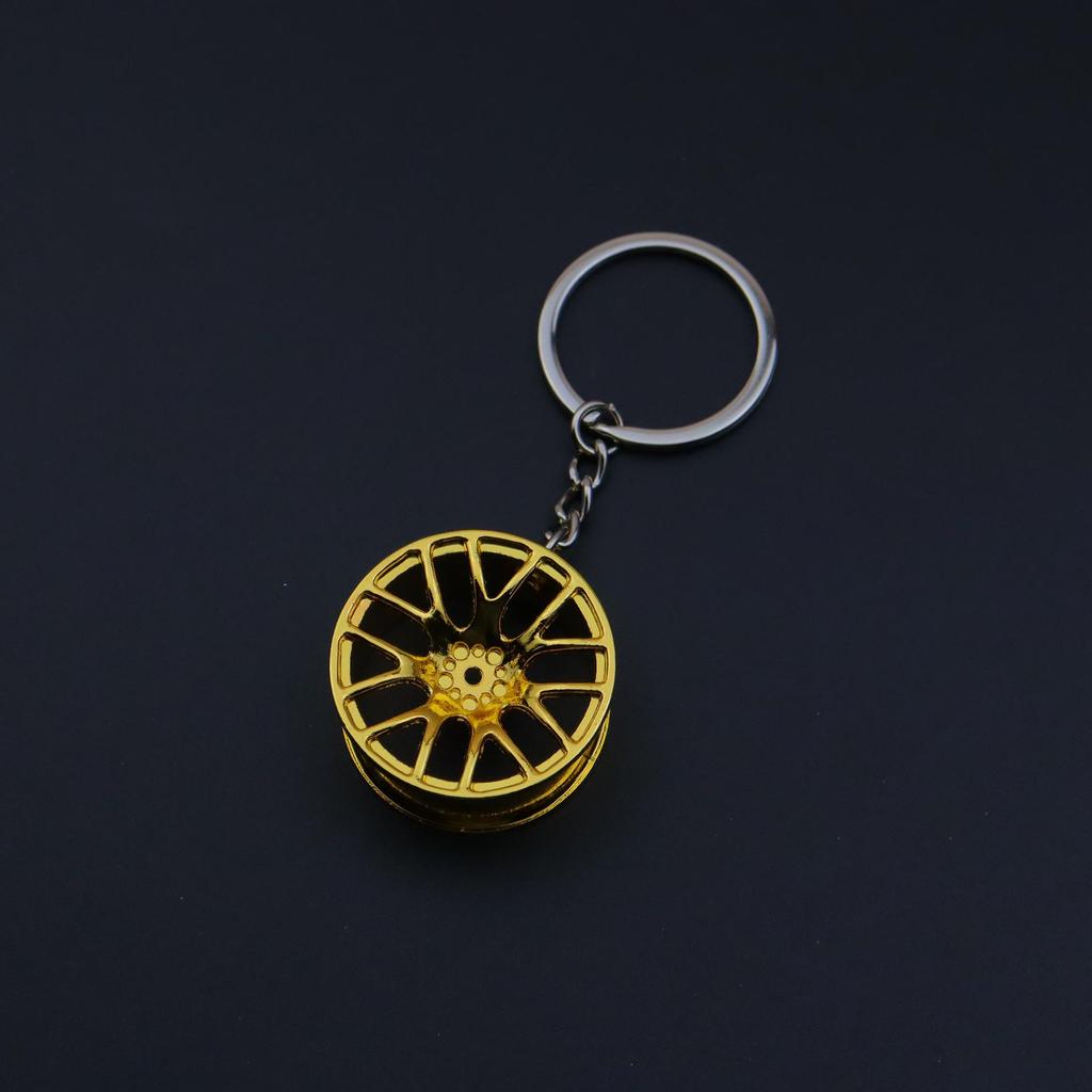 Ratchet Wrench & Piston Keychain: Car and Motorcycle Wheel Hub Modification Gift