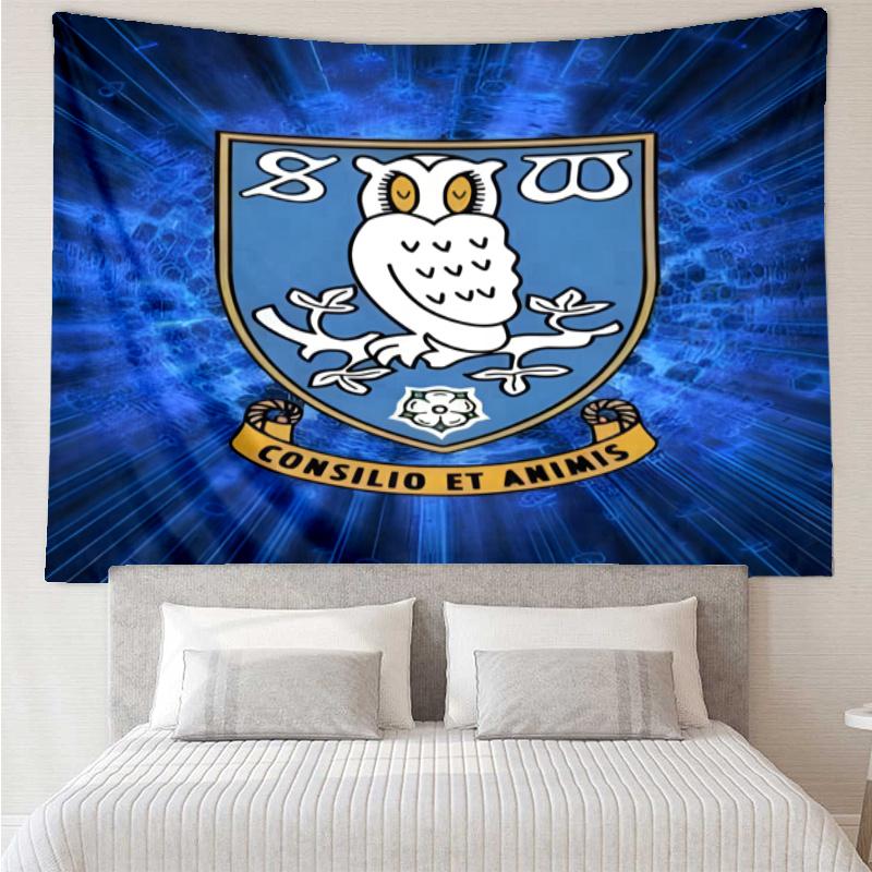 Sheffield Wednesday F.C. Tapestry, Wall Hanging Tapestry, Pattern Tapestry for Dorm Bedroom Living Room Wall Art Photography Backdrop