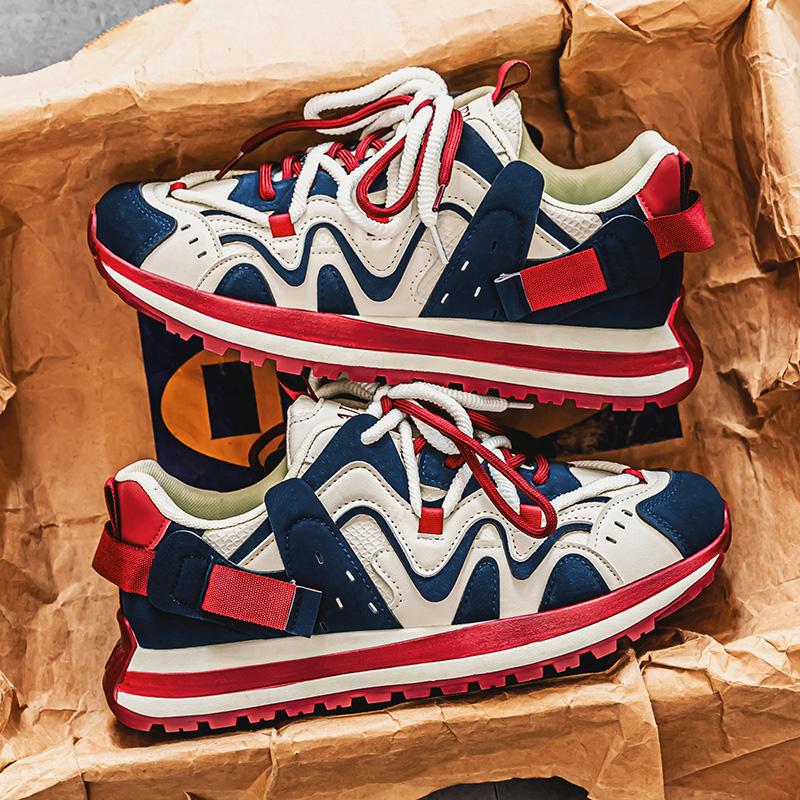 

Fashion Men Casual Sneakers Designer Breathable Running Shoes Comfort Anti Slip Walking Shoes Lightweight Jogging Sport Shoes 39 красный