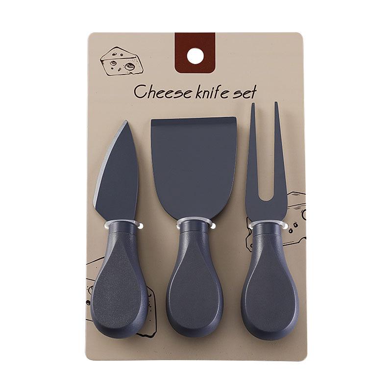 Stainless Steel Cheese Knife and Slicer Set with Non-Stick Coating