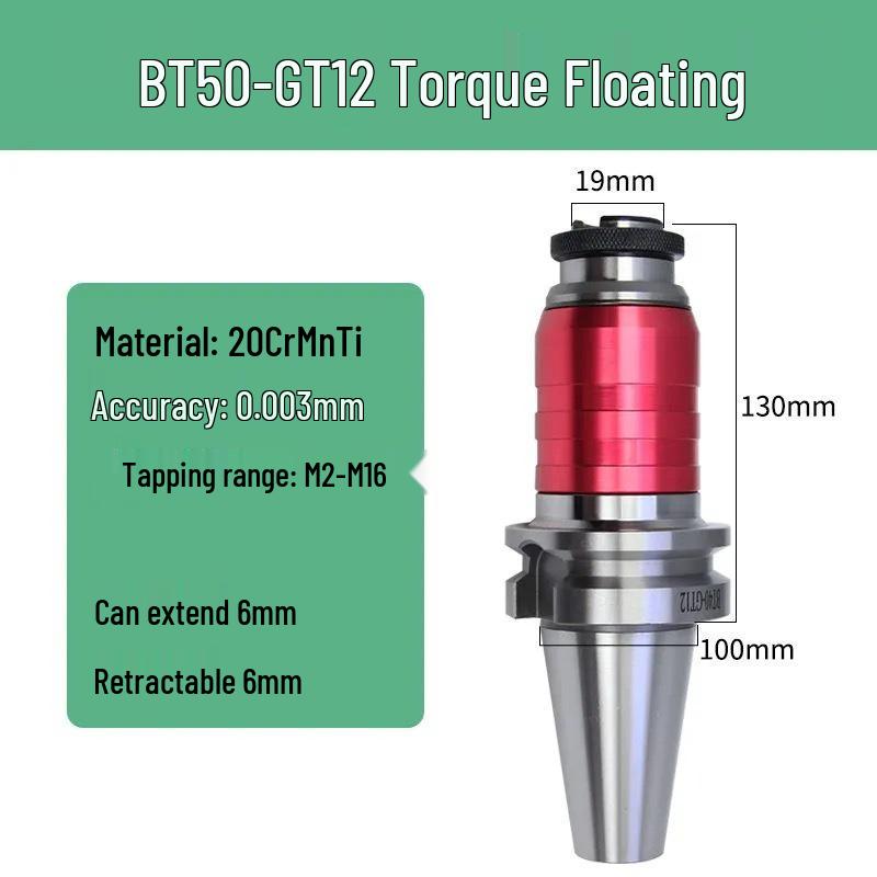BT-GT/ETP Telescopic Tool Holder for Elastic Tapping, Compatible with BT30/40/50 Machining Centers