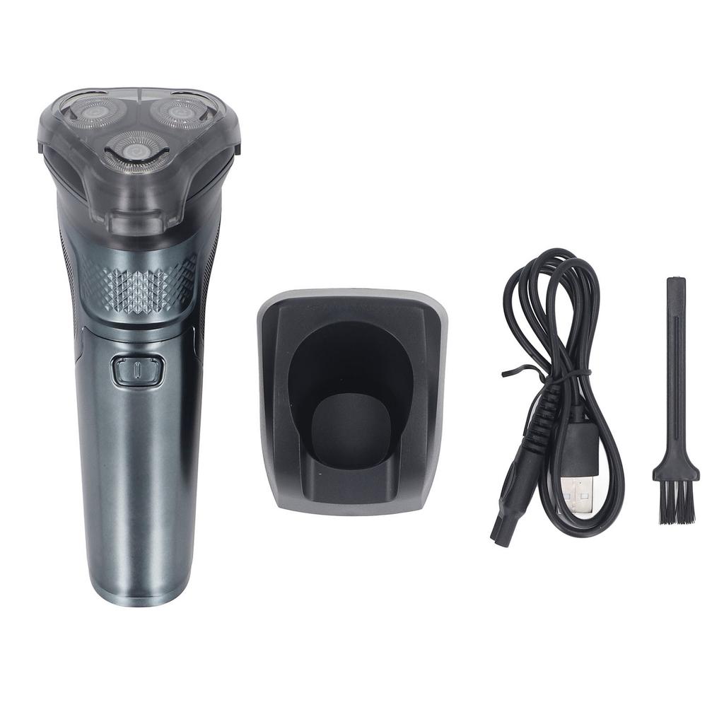 Electric Beard Trimmer USB Rechargeable 3D Floating Head Low Noise Powerful Motor Water Proof