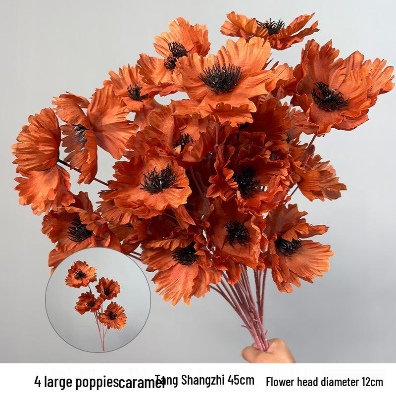 Karamelkleurige Kunstbloemen Bruiloftsdecoratie - Plafond- en Wegdekarrangementen, Koffietint Nepbloemen.