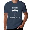 WHERE WE DROPPIN' BOYS WARZONE T-Shirt blue archive heavyweights graphic tee shirt summer tops mens funny t shirts