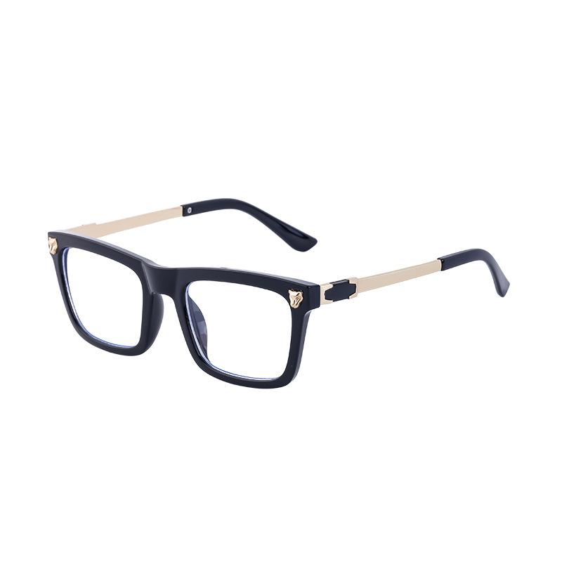 Vintage Leoparden-Box-Sonnenbrille Herren-Fahr-Sonnenbrille Herren-Brillen-Tönungen