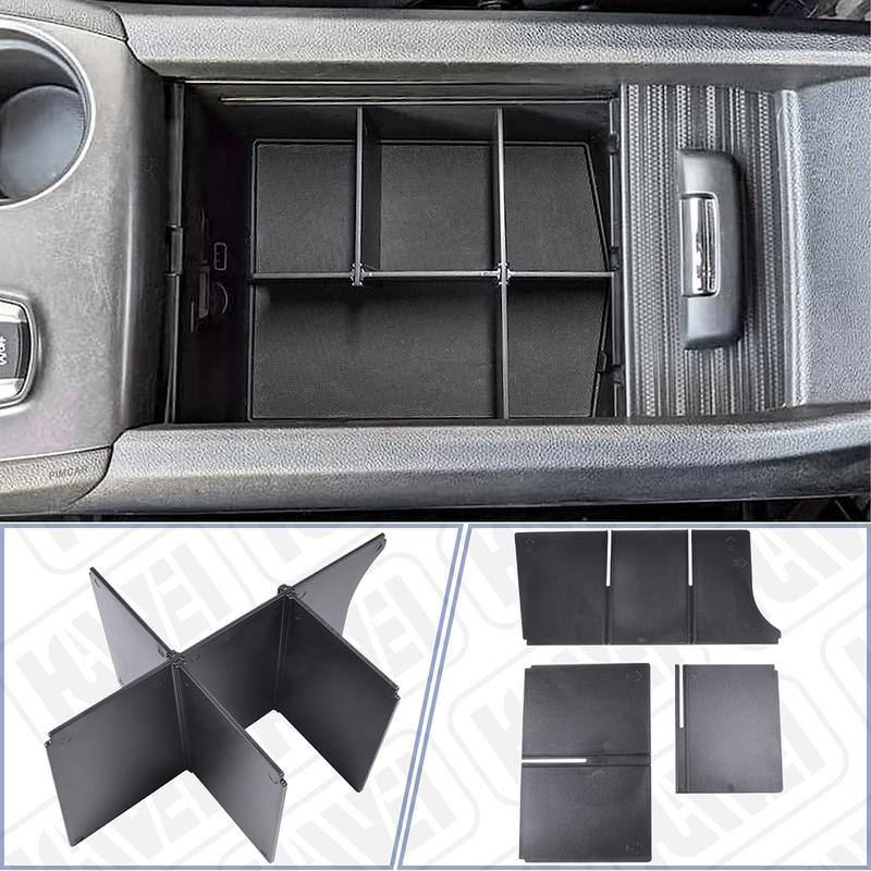 Center Console Organizer Dividers for Honda Pilot 2016-/Ridgeline 2017-/Passport - Armrest Interior Accessories