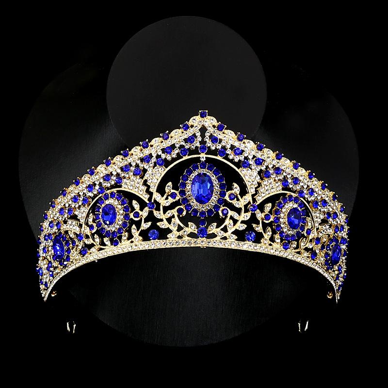 

Повязка на голову большая корона ретро королевская тиара Барлоу на день рождения принцесса барокко свадебные аксессуары для волос корона