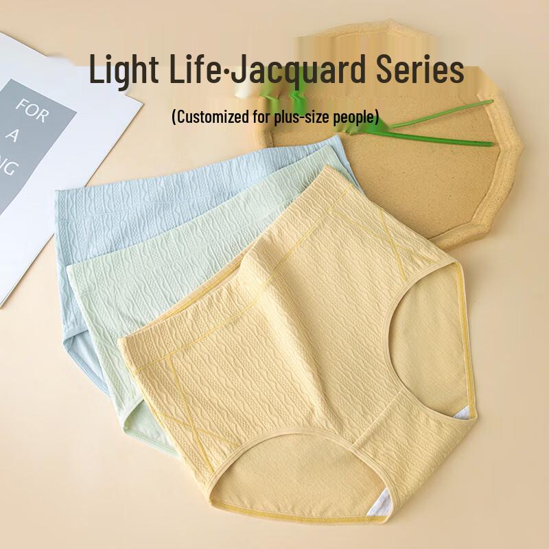 Women's Plus Size High-Waist Cotton Underwear Multi-Pack