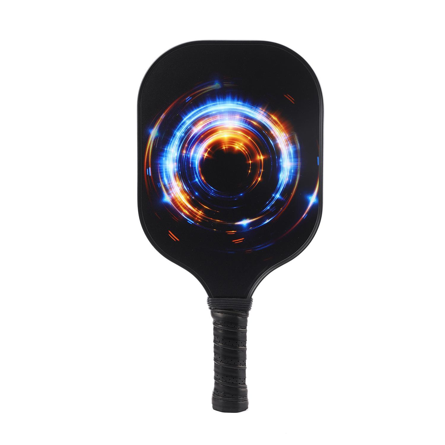 

Пиковая ракетка из углеродного волокна из стекловолокна с цветной печатью, новый дизайн шаблона, воланы для спорта на открытом воздухе, ракетка