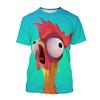 Fashion 3D Printed Cartoon Chicken Pattern T-shirts Street Funny Anime Top Casual Design Short Sleeved Men's and  Women's Unisex T-shirts