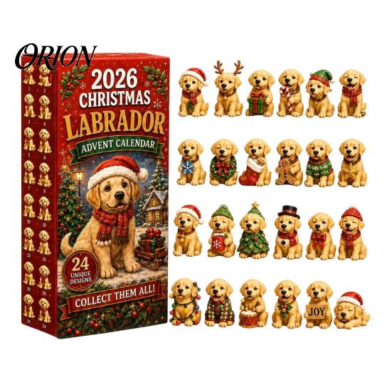 Christmas Advent Calendar 2026 Pet Themed 2026, 24 Days Countdown with Gift for Dog Lovers Pcs Mini 3D Cat Ornaments, Holiday Gifts Home Party
