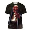 Halloween Fashion Ghost Valak Horror Movie Nun 3D Printed T-shirt Men's and Women's Holiday Tops Casual Tops for Children