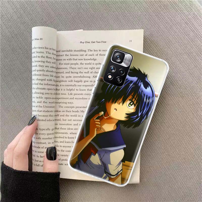 Urabe Mikoto Phone Case For Redmi Note 13 12 Pro Plus 14 15 Pro 5G 11 11T 11E 11S 10 Pro 10S 9 9S Cover Cell Clear TPU Capa Case