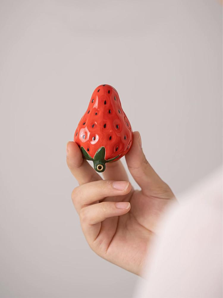 Strawberry Ceramic Thread Incense Burner Home Decoration Incense Insertion Seat Incense Tray Tea Table Aromatherapy Burner