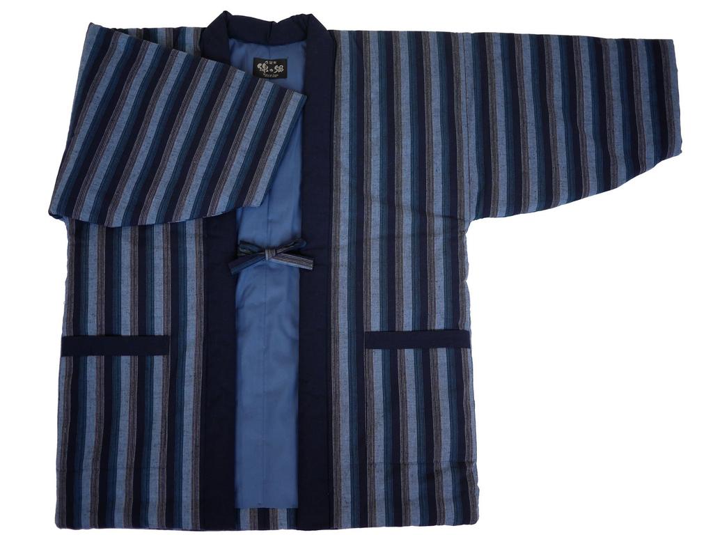 Watanosato Kurume Tsumugi Woven Hanten Men's Hanten! (5)