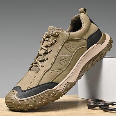 Fashion Genuine Leather Men Hiking Shoe Antiskid Outdoor Man Sneakers Climbing Shoes Luxury Quality Men Treking Footwear Hiking Trainers